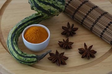 Zucca, curcuma e anice 
