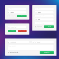Modern set of web forms