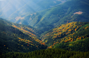 Over the mountains view
