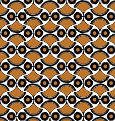 Patterned geometric, yellow, black