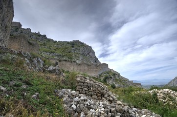 Fototapeta na wymiar Acrocorinth in Greece