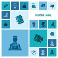 Business and Finance Icon Set