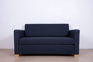 double gray sofa in living room