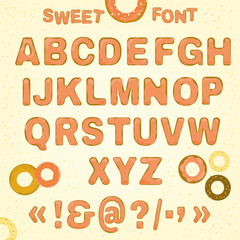 Beautiful vector Sweet font