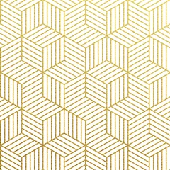 Deurstickers Goud geometrisch abstract Vector geometrisch gouden patroon
