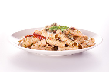 Pasta with basil pesto