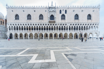 Fototapeta premium Doge's Palace on San Marco square, Venice, Italy 