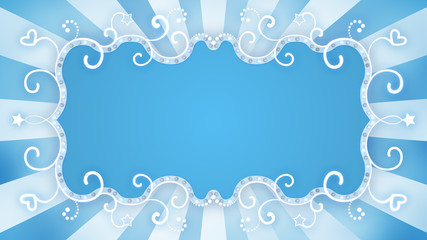 glowing blue banner