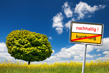 nachhaltig oder kurzfristig