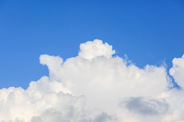 clouds on the blue sky
