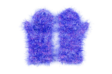 Blue mittens