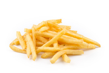 french fries isolated