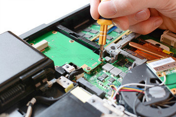 Fototapeta na wymiar repair Computers