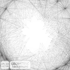 Obraz premium Abstract vector polygonal background. Graphic geometric modern, design style illustration. Mesh surface with poly shapes. Modern contemporary modeling. 