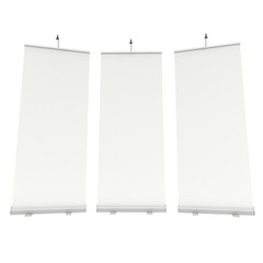 Blank Roll Up Banner Stands
