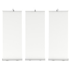 Blank Roll Up Banner Stands