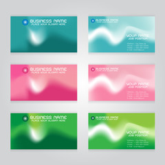 card blue pink green background Abstract colorful illustration w