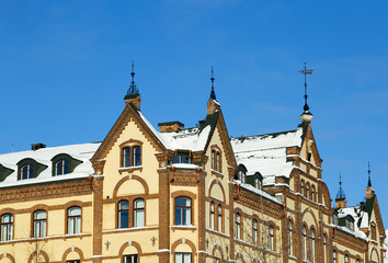 Fototapeta na wymiar Old Hotel in Umeå, Sweden