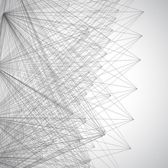 Virtual abstract background with particle, molecule frame structure. Genetic and chemical compounds. Science, medical and connection concept. Social network. Technology background.