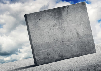 Cement empty banner
