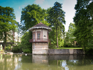 Pavilion at the river L´Eure in Chartres.