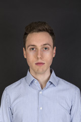 Obraz premium portrait of smart looking young man