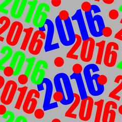 New year card on grey