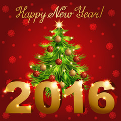 Vector christmas greeting card