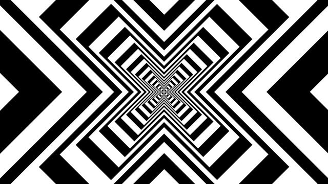 Concentric dashing crosses
