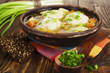 Soup with fish balls