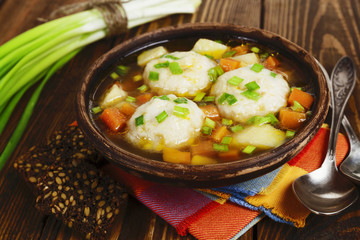 Soup with fish balls
