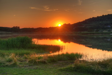 Sunset at Tihany, Hungary