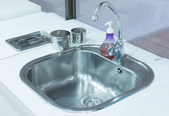 The sink in dental clinic