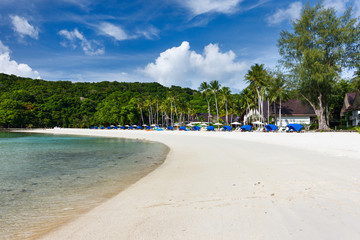Beautiful tropical beach at exotic island