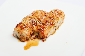 Sushi isolated on white background