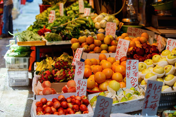 Fresh fruits at market