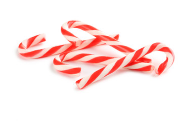 Christmas candy can isolated on a white