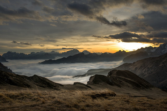 Passo Giau vista verso sud ovest