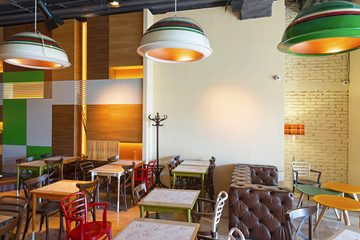 Interoir of a modern restaurant