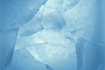 Cracked blue ice texture background