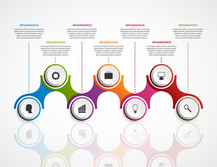 Abstract infographics design template. Vector illustration.
