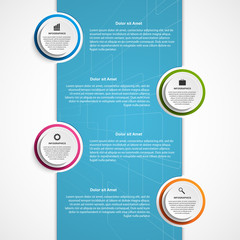Abstract business options infographics template.