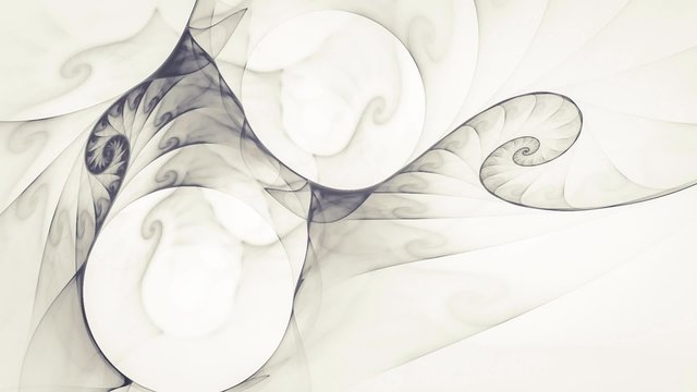 Fraktal Animation in zarter Sepia-Tonung