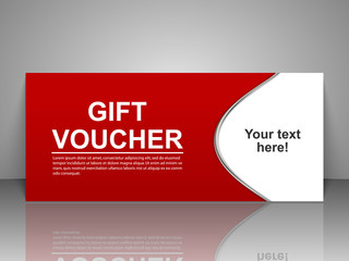 Fototapeta premium Gift voucher template.