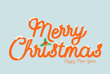 I Wish You A Merry Christmas And Happy New Year Vintage Christmas Background With Typography
