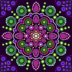 Dot painting meets mandalas 2