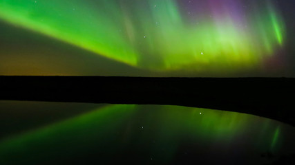 Aurora Borealis (Northern lights) in Alberta, Canada