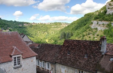 village pittoresque de Rocamadour dans le lot