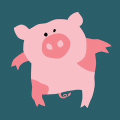 cartoon pig