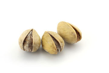 pistachio close up isolated in studio